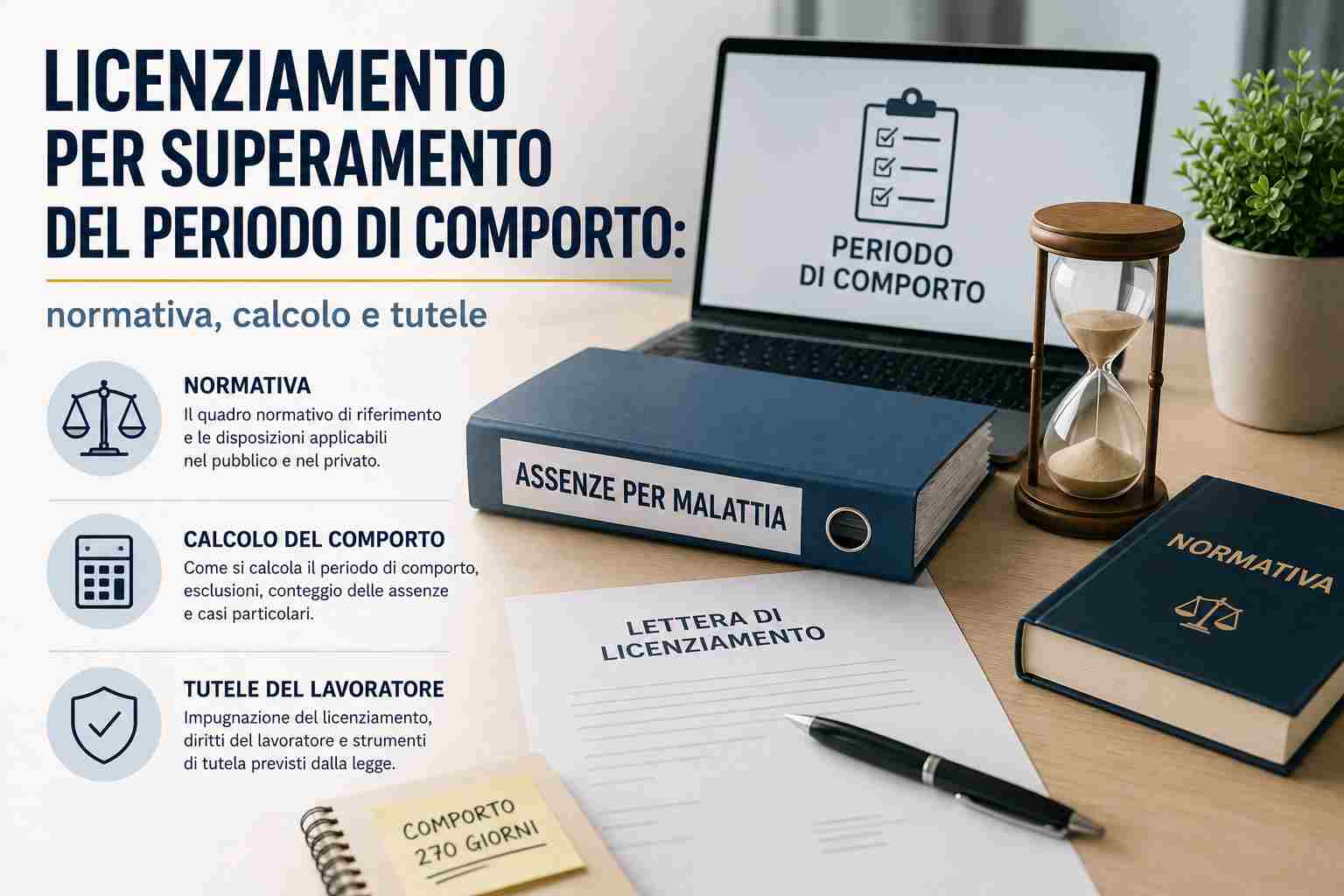Licenziamento per Superamento del Periodo di Comporto: normativa, calcolo e tutele